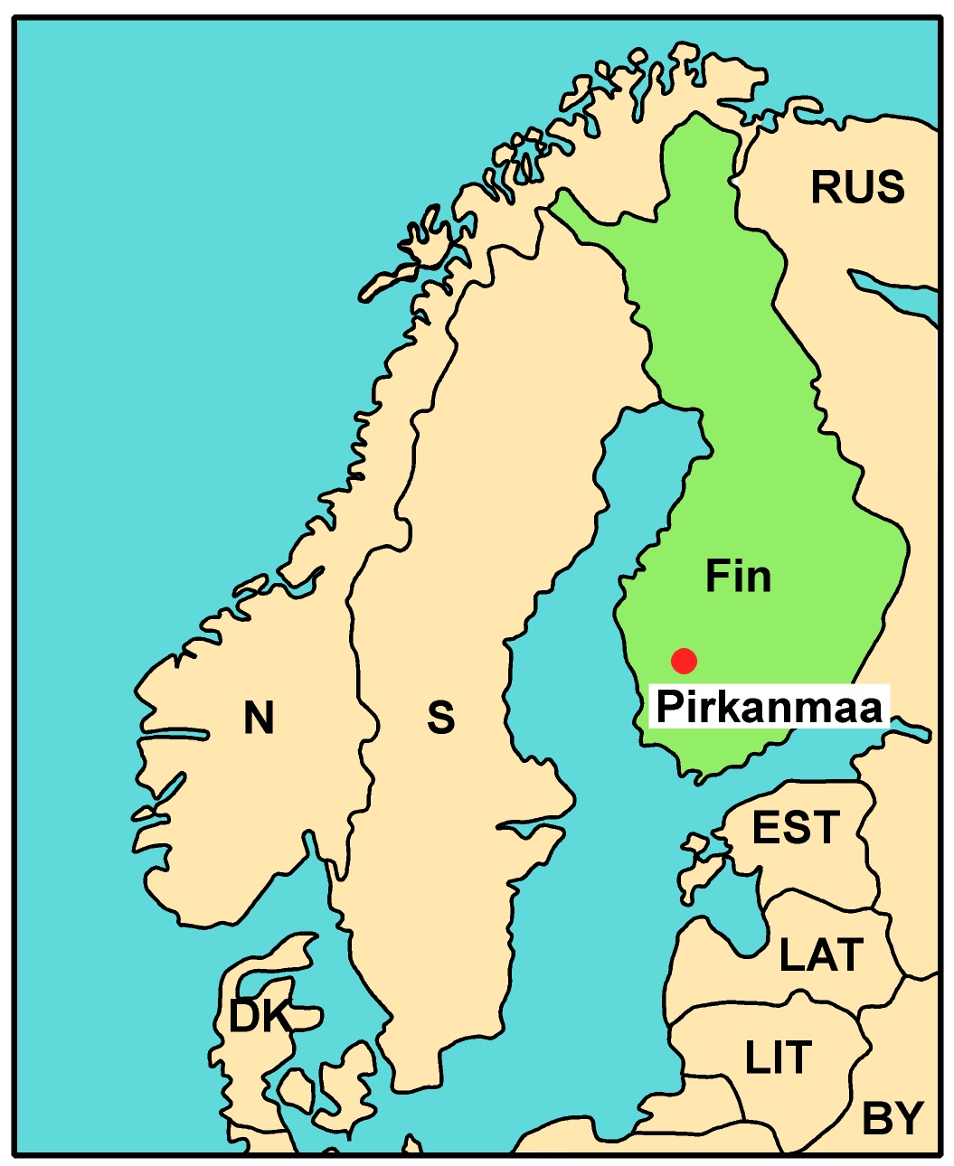 Map of Finland 2006
